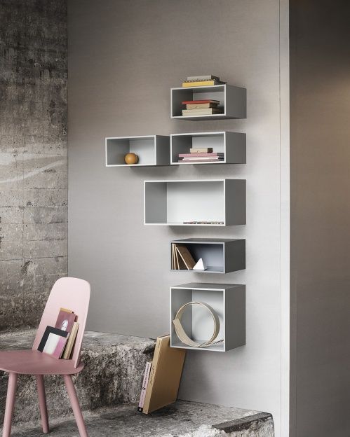 MINI STACKED STORAGE SYSTEM L - light grey - Muuto