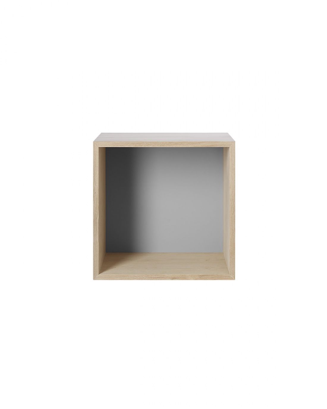 MINI STACKED STORAGE SYSTEM M - oak/light grey - Muuto